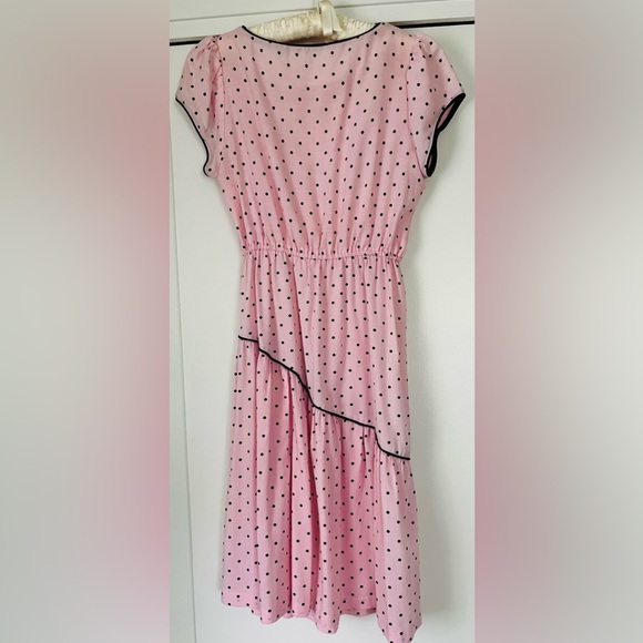 1980’s Pink Polka Dot Dress. - Picture 2 of 2